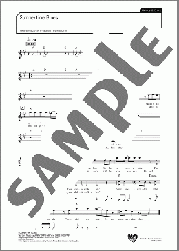 Summertime Blues(The Who) 楽譜 メロディ ダウンロード