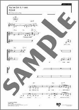 You've Got A Friend(Carole King) 楽譜 メロディ ダウンロード