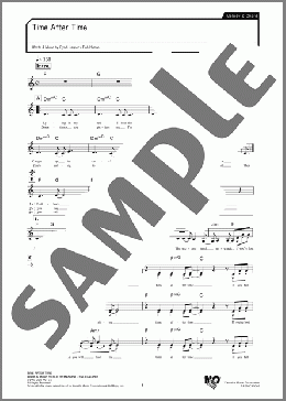 Time After Time(Cyndi Lauper) 楽譜 メロディ ダウンロード
