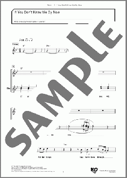 If You Don't Know Me By Now(シンプリー・レッド) 楽譜 メロディ ダウンロード