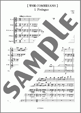 道化師 1 prologue(SCORE)(KAVALEVSKY) 楽譜 アンサンブル（フルスコア） ダウンロード
