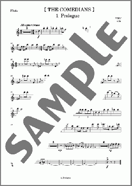 道化師 1 prologue(Flute)(KAVALEVSKY) 楽譜 アンサンブル（パート） ダウンロード