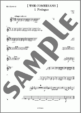 道化師 1 prologue(Clarinet)(KAVALEVSKY) 楽譜 アンサンブル（パート） ダウンロード