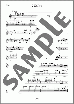 道化師 2 Gallop(Flute)(KAVALEVSKY) 楽譜 アンサンブル（パート） ダウンロード