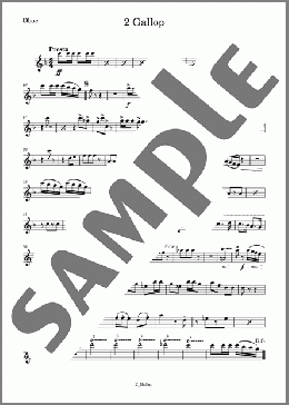 道化師 2 Gallop(Oboe)(KAVALEVSKY) 楽譜 アンサンブル（パート） ダウンロード