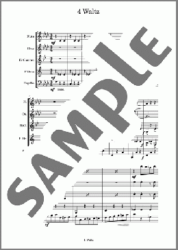 道化師 4 Waltz(SCORE)(KAVALEVSKY) 楽譜 アンサンブル（フルスコア） ダウンロード