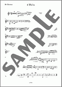 道化師 4 Waltz(Clarinet)(KAVALEVSKY) 楽譜 アンサンブル（パート） ダウンロード