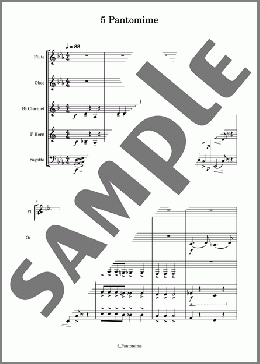 道化師 5 Pantomime(SCORE)(KAVALEVSKY) 楽譜 アンサンブル（フルスコア） ダウンロード