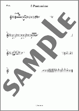 道化師 5 Pantomime(Flute)(KAVALEVSKY) 楽譜 アンサンブル（パート） ダウンロード