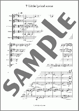 道化師 ７Little lyrical scene(SCORE)(KAVALEVSKY) 楽譜 アンサンブル（フルスコア） ダウンロード