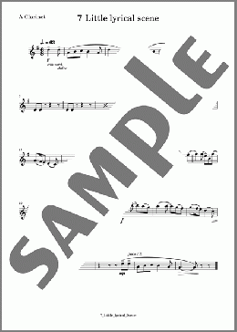 道化師 ７Little lyrical scene(Clarinet)(KAVALEVSKY) 楽譜 アンサンブル（パート） ダウンロード