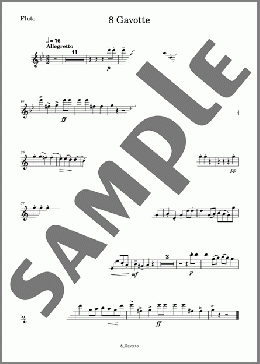 道化師 8 Gavotte(Flute)(KAVALEVSKY) 楽譜 アンサンブル（パート） ダウンロード