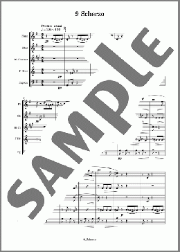 道化師 9 Scherzo(SCORE)(KAVALEVSKY) 楽譜 アンサンブル（フルスコア） ダウンロード