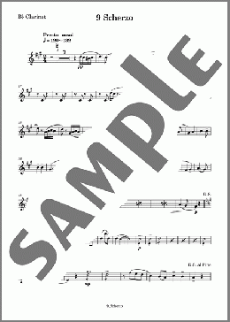 道化師 9 Scherzo(Clarinet)(KAVALEVSKY) 楽譜 アンサンブル（パート） ダウンロード