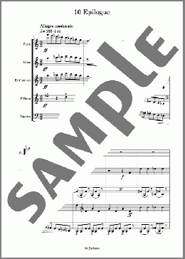 道化師 10 Epilogue(SCORE)(KAVALEVSKY) 楽譜 アンサンブル（フルスコア） ダウンロード