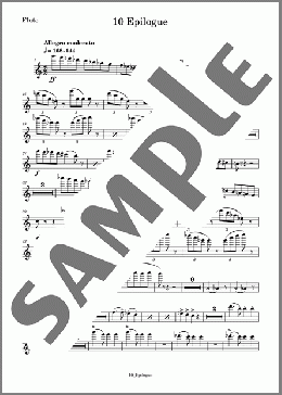 道化師 10 Epilogue(Flute)(KAVALEVSKY) 楽譜 アンサンブル（パート） ダウンロード