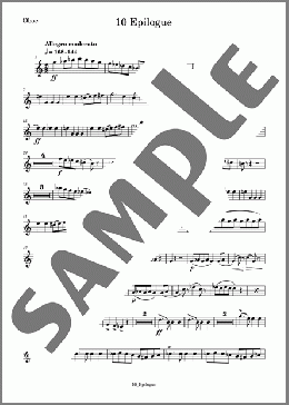 道化師 10 Epilogue(Oboe)(KAVALEVSKY) 楽譜 アンサンブル（パート） ダウンロード