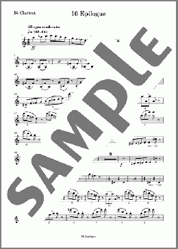 道化師 10 Epilogue(Clarinet)(KAVALEVSKY) 楽譜 アンサンブル（パート） ダウンロード