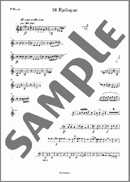 道化師 10 Epilogue(Horn)(KAVALEVSKY) 楽譜 アンサンブル（パート） ダウンロード