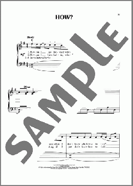 How?(John Lennon) 楽譜 ピアノ（ソロ） ダウンロード