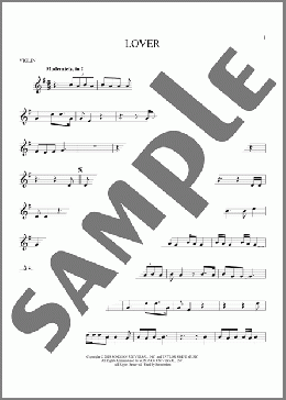 Lover(Taylor Swift) 楽譜 バイオリン ダウンロード