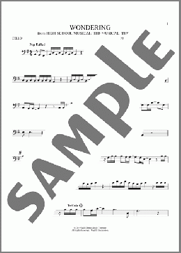 Wondering (from High School Musical: The Musical: The Series)(Olivia Rodrigo & Julia Lester) 楽譜 チェロ ダウンロード