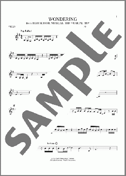 Wondering (from High School Musical: The Musical: The Series)(Olivia Rodrigo & Julia Lester) 楽譜 バイオリン ダウンロード
