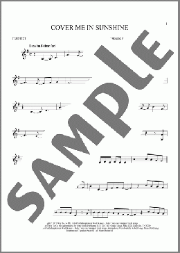 Cover Me In Sunshine(Pink And Willow Sage Hart) 楽譜 トランペット（ソロ） ダウンロード