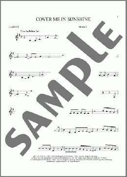 Cover Me In Sunshine(Pink And Willow Sage Hart) 楽譜 クラリネット ダウンロード