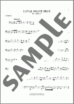 Loyal Brave True (from Mulan)(Christina Aguilera) 楽譜 トロンボーン（ソロ） ダウンロード