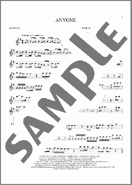 Anyone(Demi Lovato) 楽譜 アルトサックス（ソロ） ダウンロード