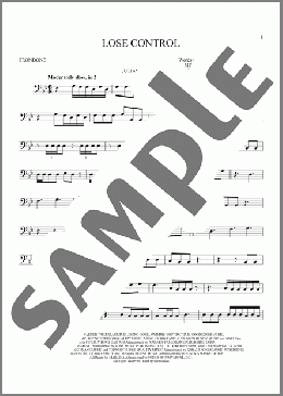 Lose Control(Teddy Swims) 楽譜 トロンボーン（ソロ） ダウンロード