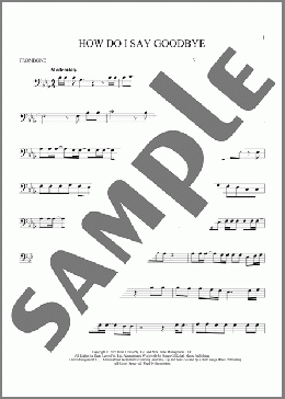 How Do I Say Goodbye(Dean Lewis) 楽譜 トロンボーン（ソロ） ダウンロード