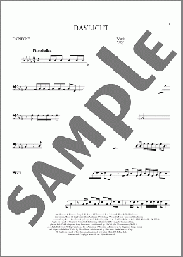 Daylight(David Kushner) 楽譜 トロンボーン（ソロ） ダウンロード