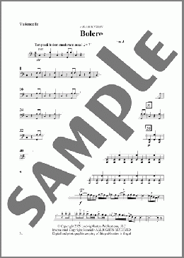 Bolero for Strings (arr. Cameron Law)-Bass(Maurice Ravel) 楽譜 オーケストラ（パート） ダウンロード