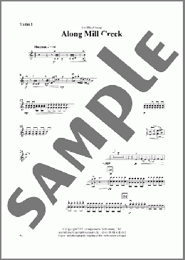 Along Mill Creek-Violin 1(Bud Woodruff) 楽譜 オーケストラ（パート） ダウンロード