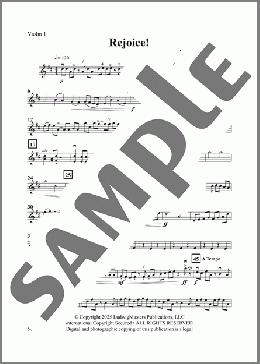 Rejoice!-Violin 1(Michael Hopkins) 楽譜 オーケストラ（パート） ダウンロード