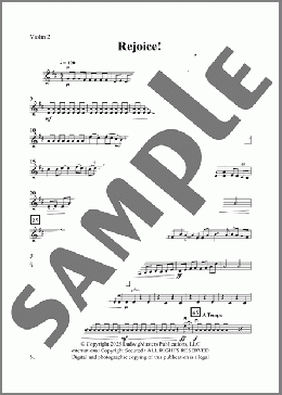 Rejoice!-Violin 2(Michael Hopkins) 楽譜 オーケストラ（パート） ダウンロード