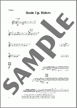Rosin Up, Riders-Violin 1(Thom Sharp) 楽譜 オーケストラ（パート） ダウンロード