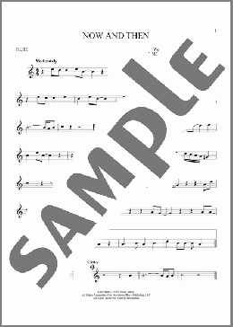 Now And Then(The Beatles) 楽譜 フルート ダウンロード