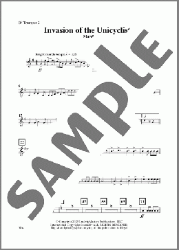 Invasion of the Unicyclists-Trumpet 2(Kelly Bennette) 楽譜 その他 ダウンロード