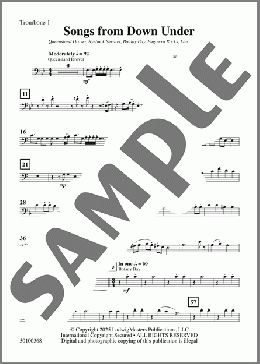 Songs from Down Under-Trombone 1(David Bobrowitz) 楽譜 その他 ダウンロード