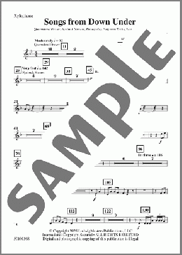 Songs from Down Under-Xylophone(David Bobrowitz) 楽譜 その他 ダウンロード