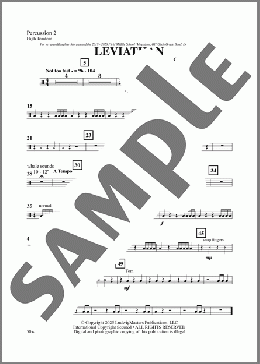 Leviathan-Percussion 2(Clarence E. Barber) 楽譜 その他 ダウンロード