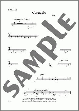 Coraggio-Clarinet 2(Quincy Hilliard) 楽譜 その他 ダウンロード