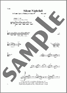 Silent Nightfall-Viola(Caryn Wiegand Neidhold) 楽譜 オーケストラ（パート） ダウンロード