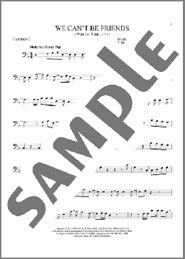 We Can't Be Friends (Wait For Your Love)(Ariana Grande) 楽譜 トロンボーン（ソロ） ダウンロード