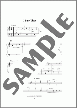 I Saw Three Ships(Traditional English Carol) 楽譜 ピアノ（ソロ） ダウンロード