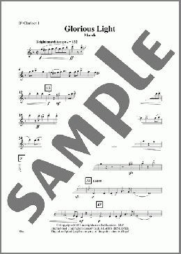 Glorious Light March-Clarinet 1(Gene Milford) 楽譜 その他 ダウンロード