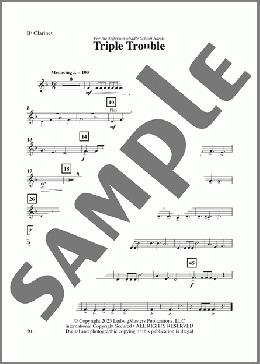 Triple Trouble-Clarinet(Daniel Sault) 楽譜 その他 ダウンロード